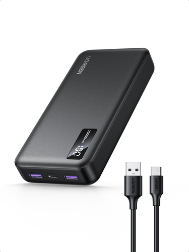 Batterie externe USB-C+2 USB-A/20000mAh/20W/Noir - Connectique PC/Téléphonie  - 2