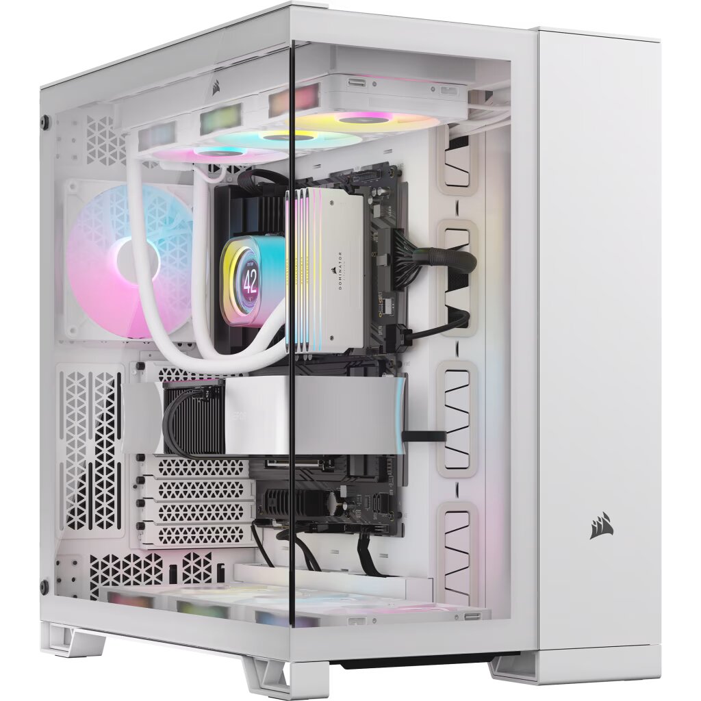 Corsair 6500X Blanc/Aluminium Gris - Boîtier PC Corsair - 0