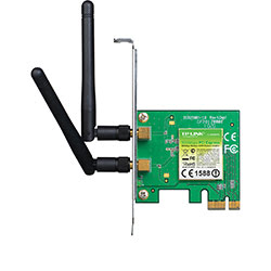 image produit TP-Link  PCI-E WiFi 802.11N 300Mbits - TL-WN881ND Cybertek