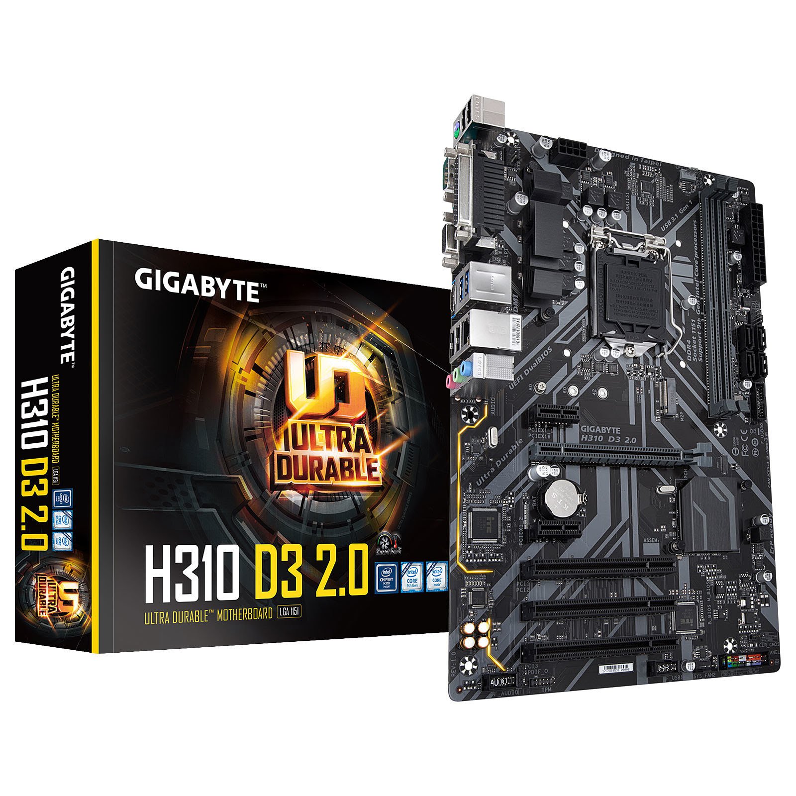 Gigabyte H310 D3 2.0 ATX  - Carte mère Gigabyte - Cybertek.fr - 0