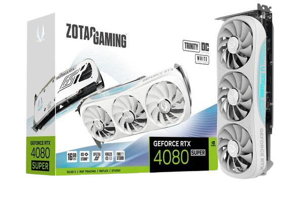 image produit ZOTAC RTX 4080 SUPER TRINITY OC WHITE EDITION 16G Cybertek