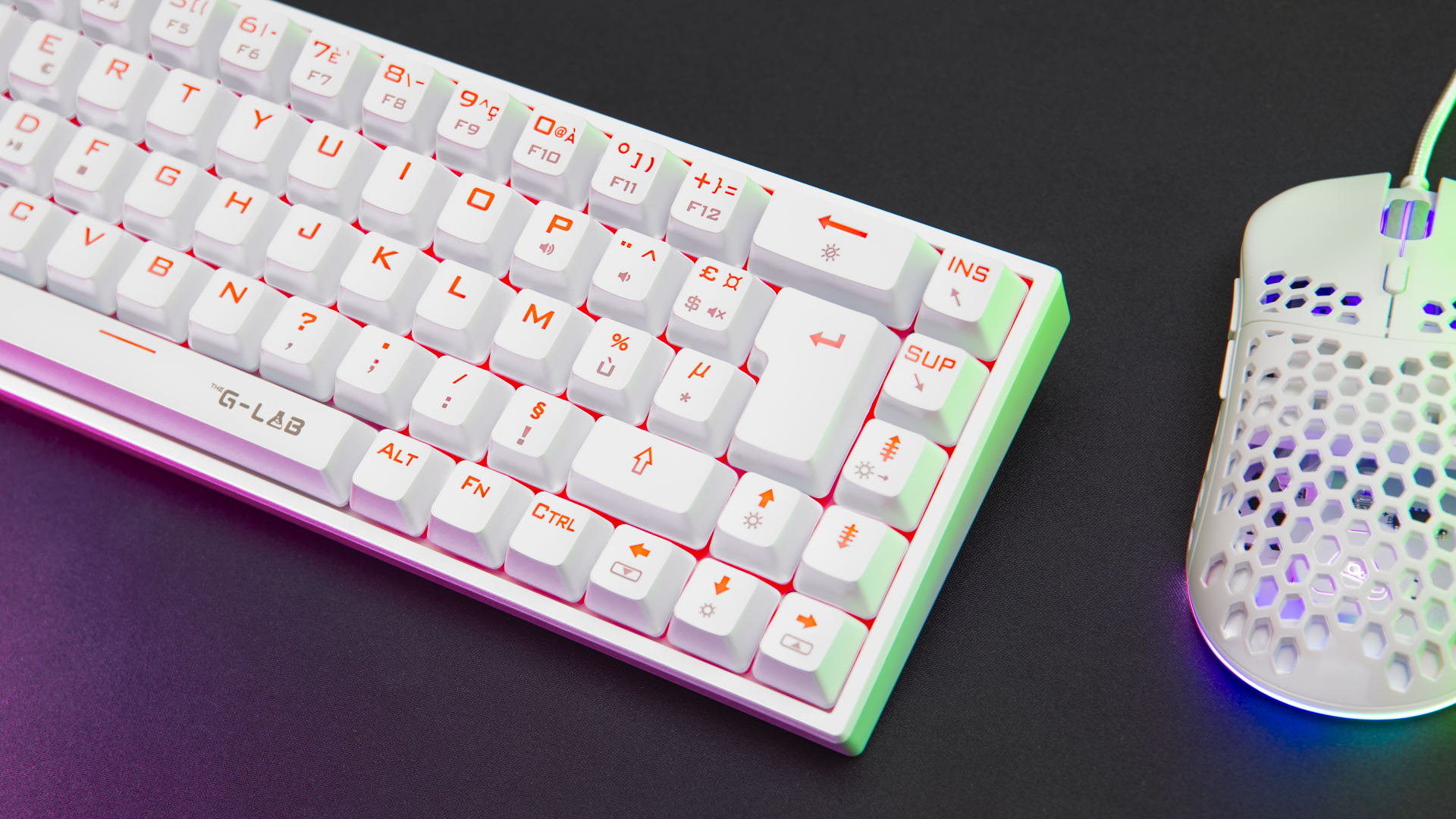 The G-LAB Keyz Titanium 65% RGB/Filaire/Blanc - Clavier PC - 4