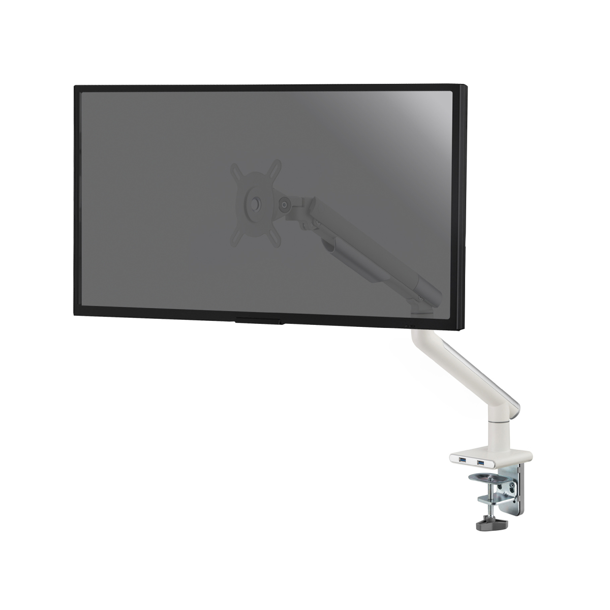 Support de bureau Full Motion écran 17"- 32" Blanc - Accessoire écran - 0