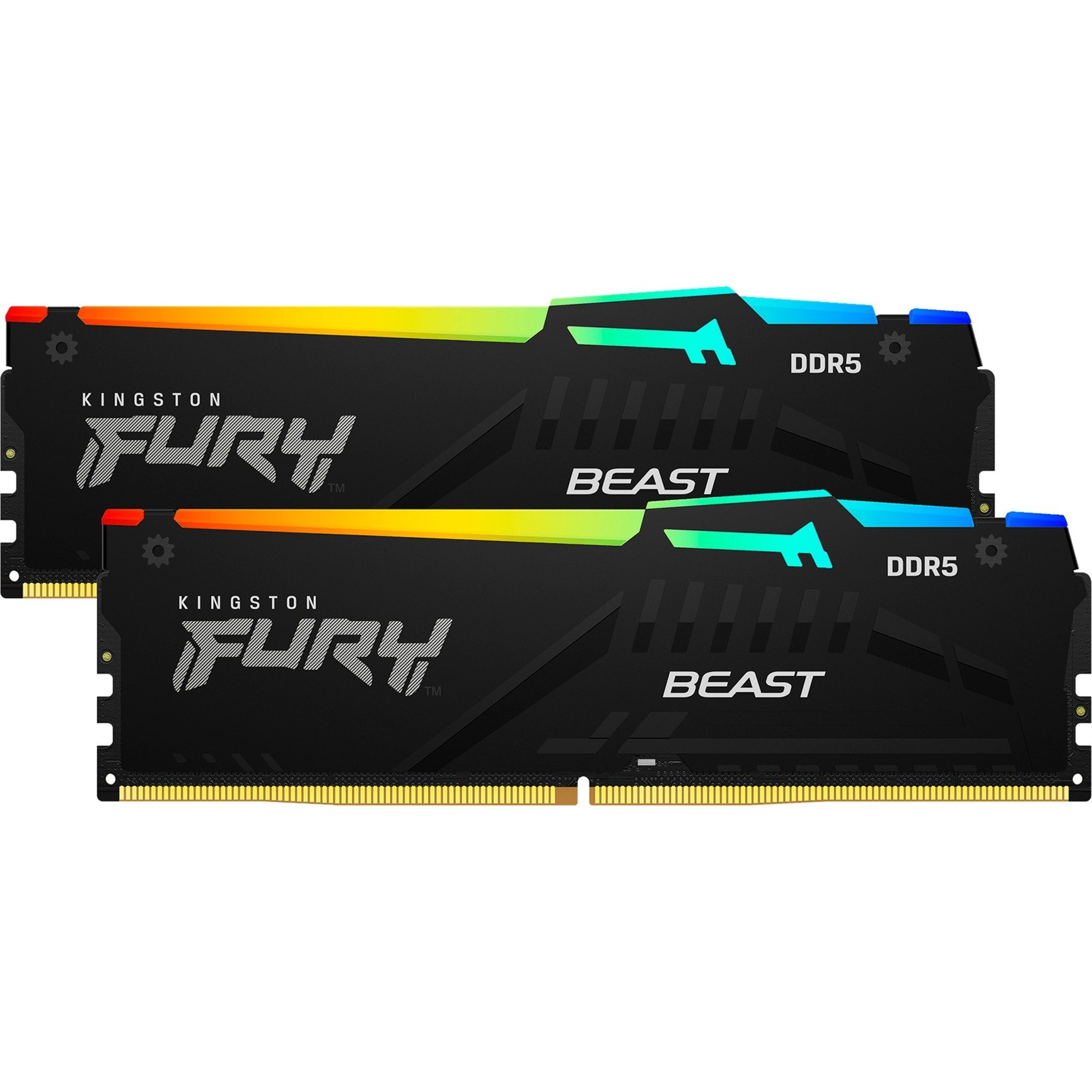 Kingston Fury Beast 32Go RGB (2x16Go) DDR5 6000MHz - Mémoire PC Kingston sur Cybertek.fr - 1