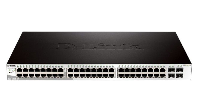 Switch D-Link 48 Ports Gigabit + 4 Ports SFP - DGS-1210-52/E - 2