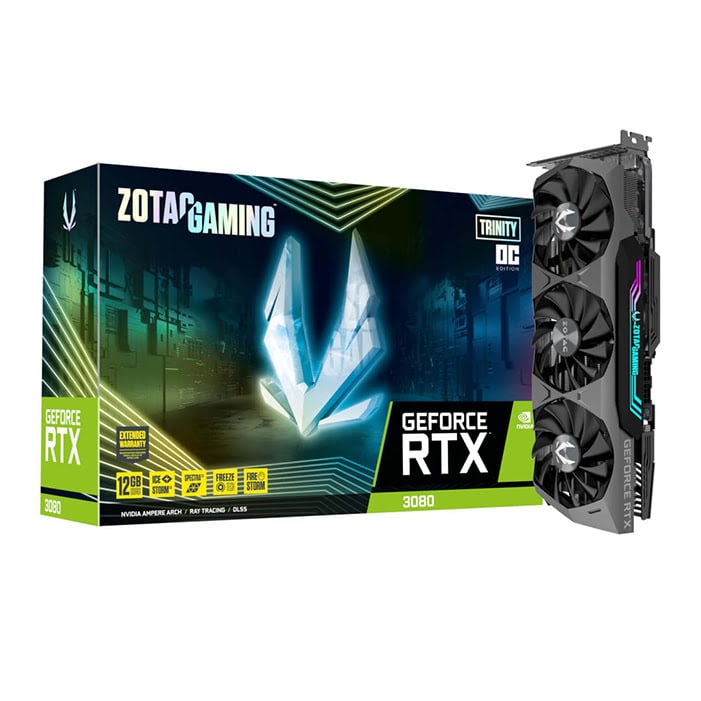 ZOTAC RTX 3080 TRINITY OC 12Go LHR  - Carte graphique ZOTAC - 0