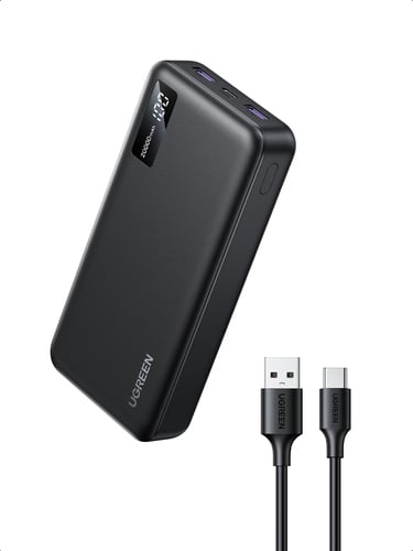 Batterie externe USB-C+2 USB-A/20000mAh/20W/Noir - Connectique PC/Téléphonie  - 3