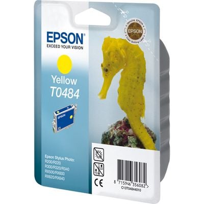 Cartouche T0484 Stylus Photo R200/300 Jaune pour imprimante Jet d'encre Epson - 0