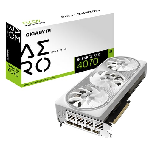 image produit Gigabyte GeForce RTX 4070 AERO OC V2 12G Cybertek