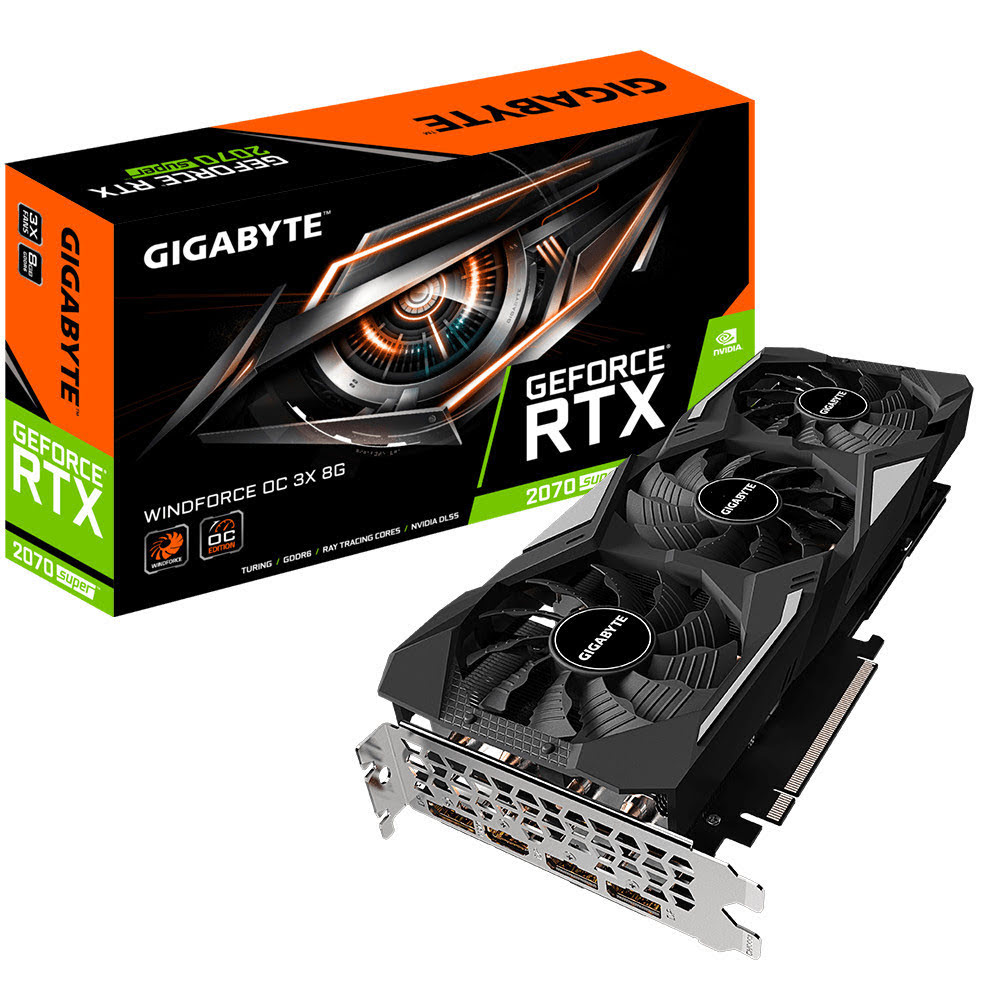 Gigabyte RTX 2070 SUPER WINDFORCE OC 3X 8G - Carte graphique - 0