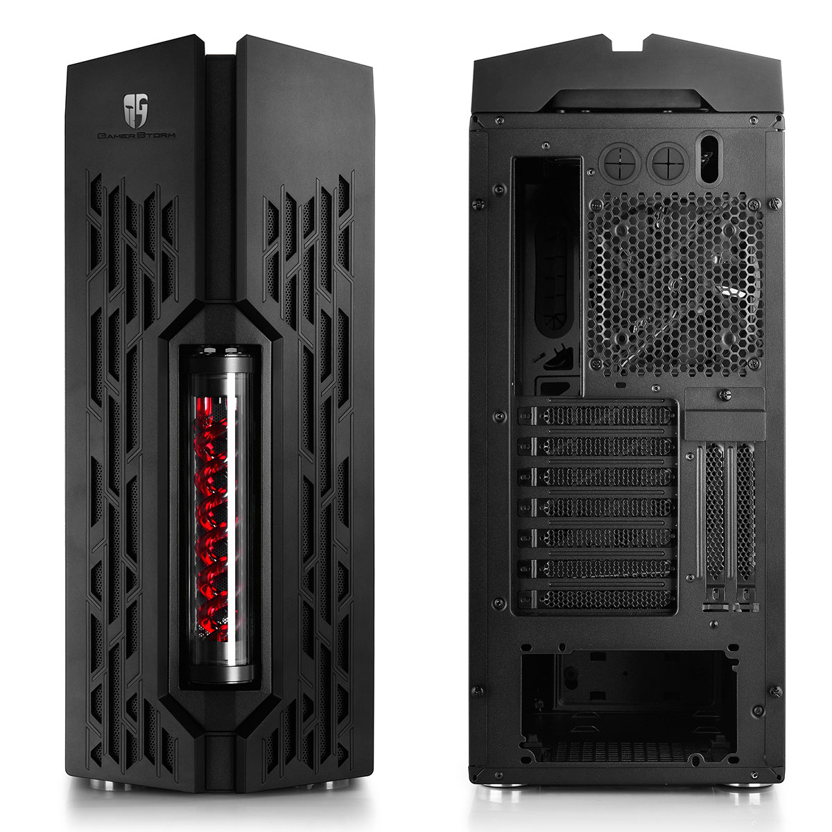 Gamer Storm GENOME II Noir/rouge Rev. 2 Noir - Boîtier PC - 2