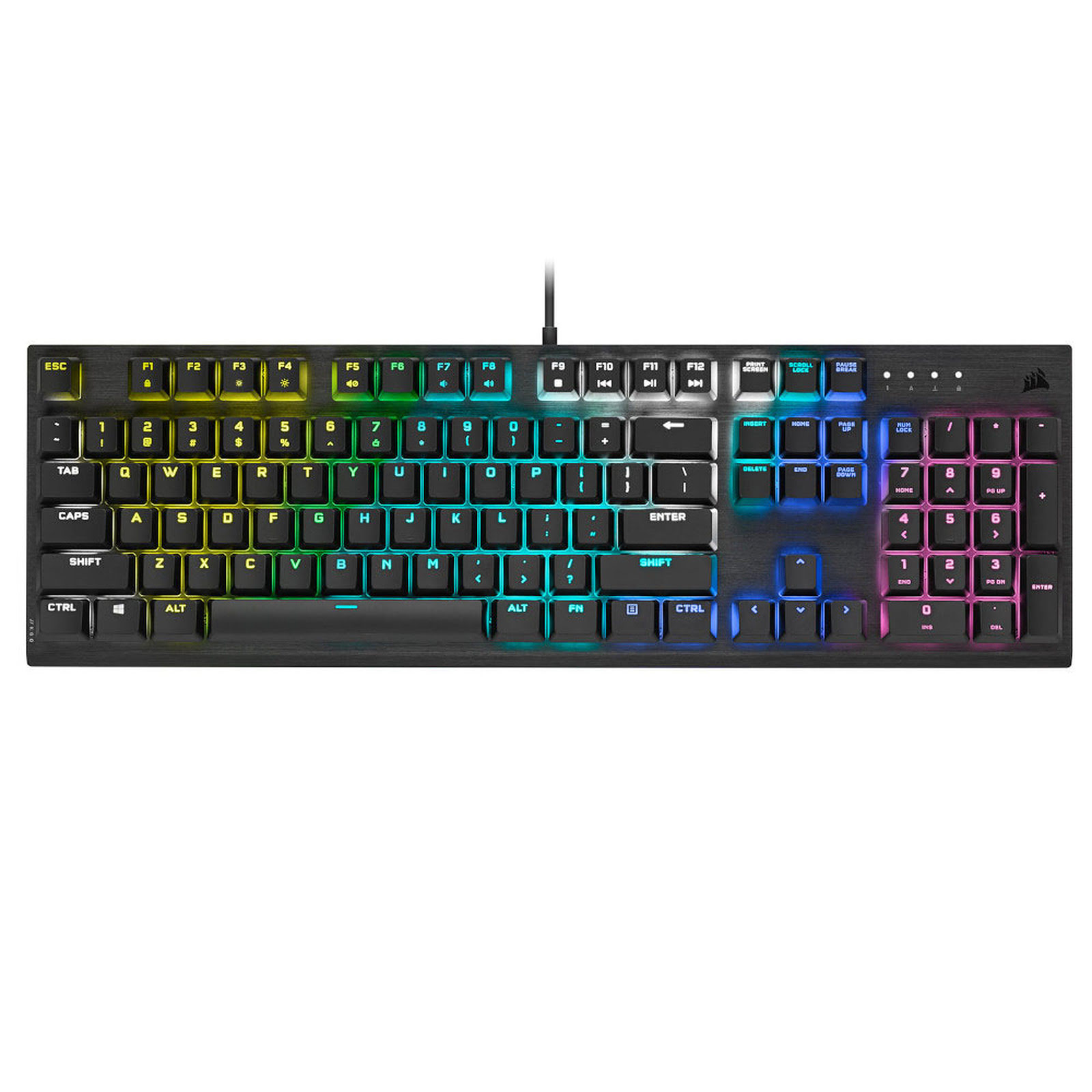 Corsair K60 RGB PRO MX Cherry Low Profile CH-910D018-FR - Clavier PC - 0