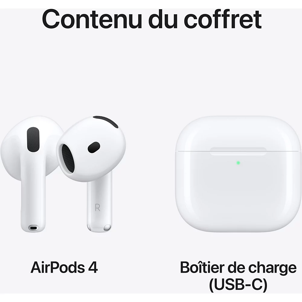 Ecouteur AirPods 4 - Accessoire téléphonie Apple - Cybertek.fr - 7