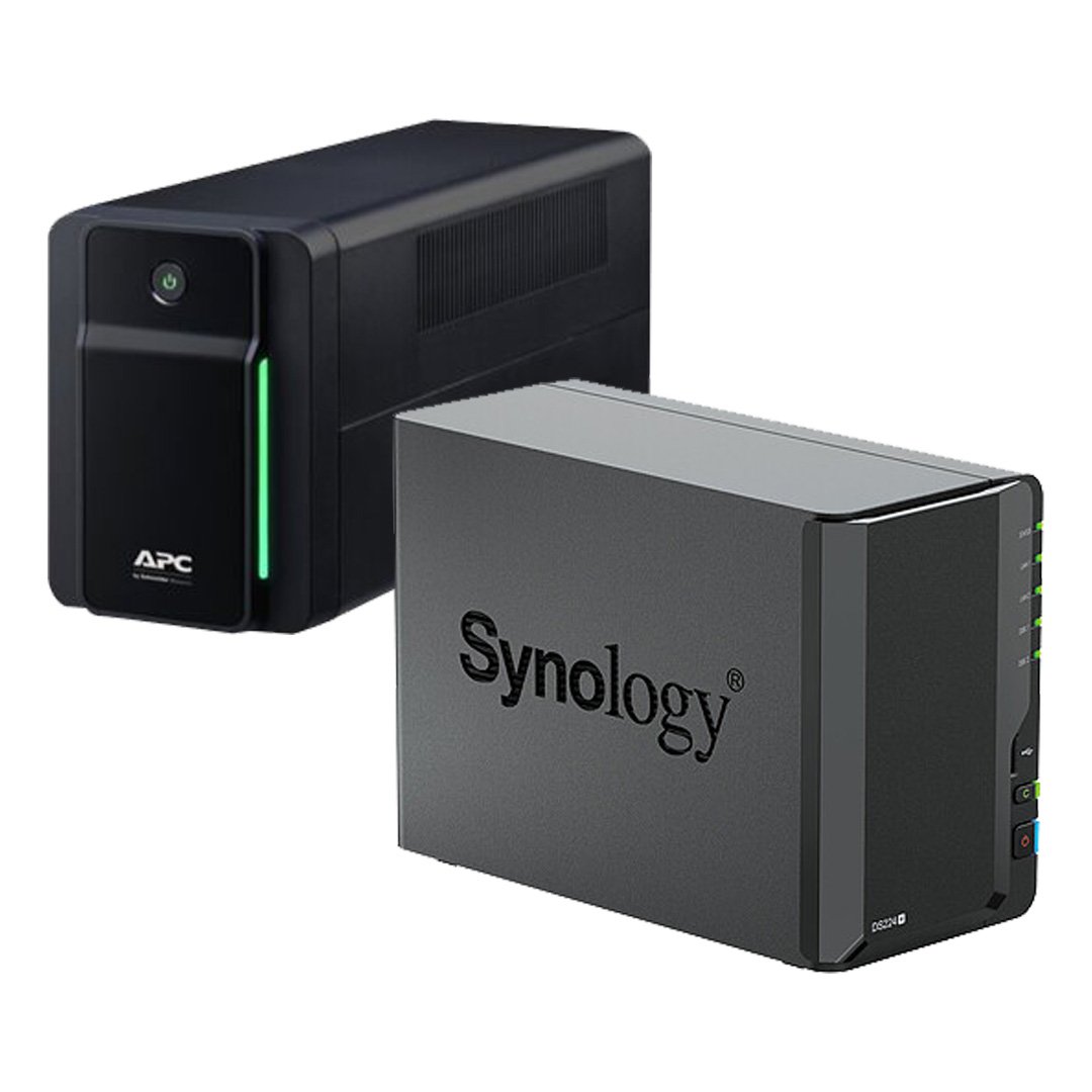 image produit Synology Bundle DS224+ avec Onduleur APC Back UPS BX750MI-FR  Cybertek