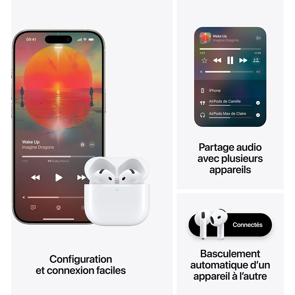 Ecouteur AirPods 4 - Accessoire téléphonie Apple - Cybertek.fr - 6