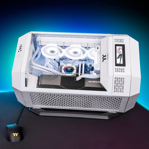 Thermaltake Mini-Tower/Micro-ATX/Sans Alim Blanc - Boîtier PC - 5