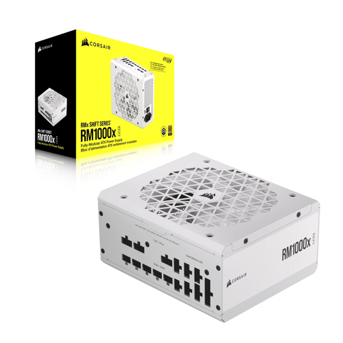 Corsair ATX 1000W - RM1000x Shift White 80+ Gold Fully Modular (CP-9020275-EU) - Achat / Vente Alimentation sur Cybertek.fr - 1