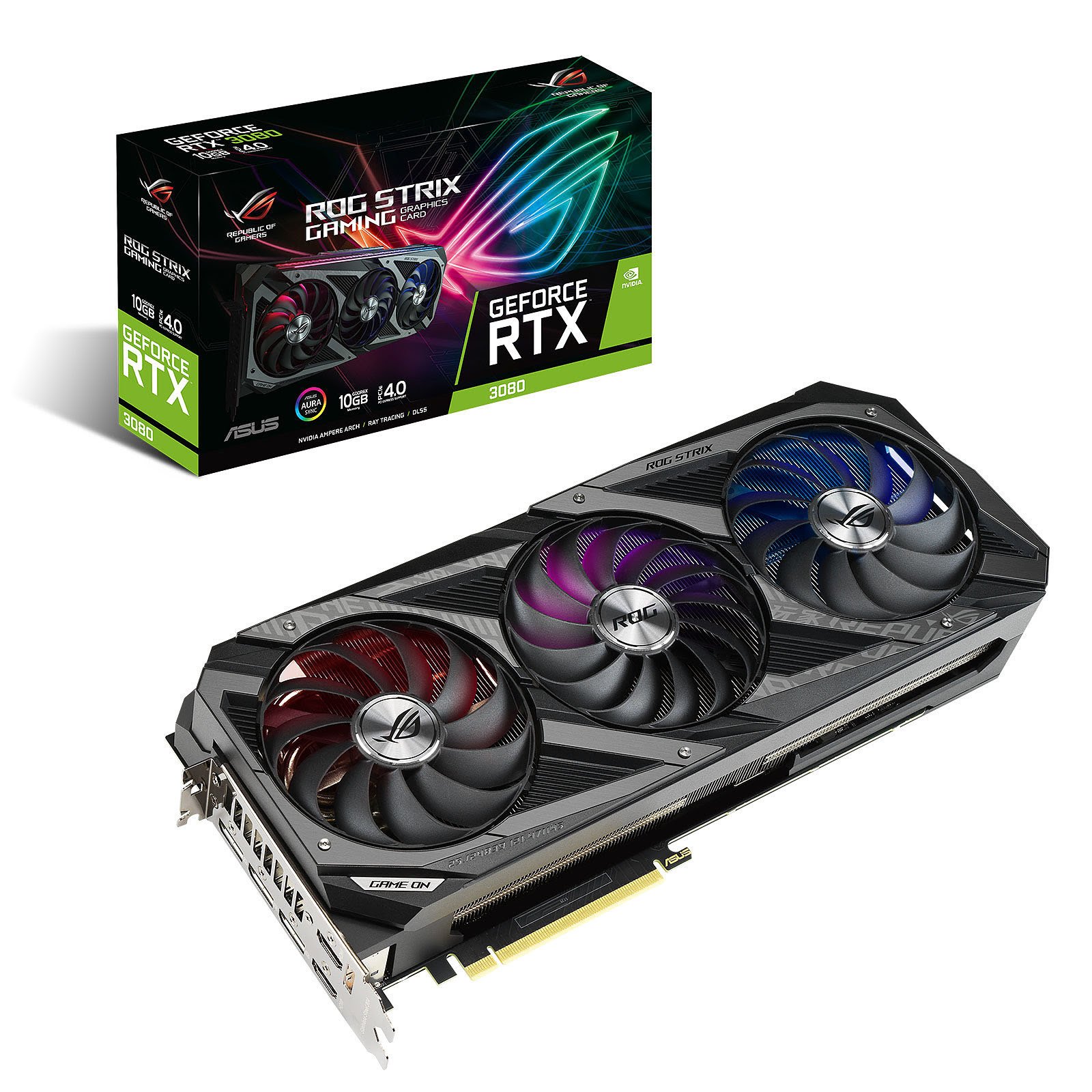 Asus ROG-STRIX-RTX3080-10G-GAMING LHR  - Carte graphique Asus - 0