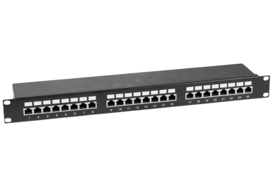 Cybertek Panneau 19" 1U 24 PORTS CAT6 STP  - Accessoire boîtier - 2