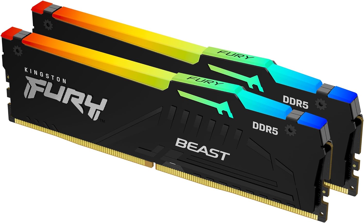 Kingston Fury Beast 32Go RGB (2x16Go) DDR5 6000MHz - Mémoire PC Kingston sur Cybertek.fr - 0