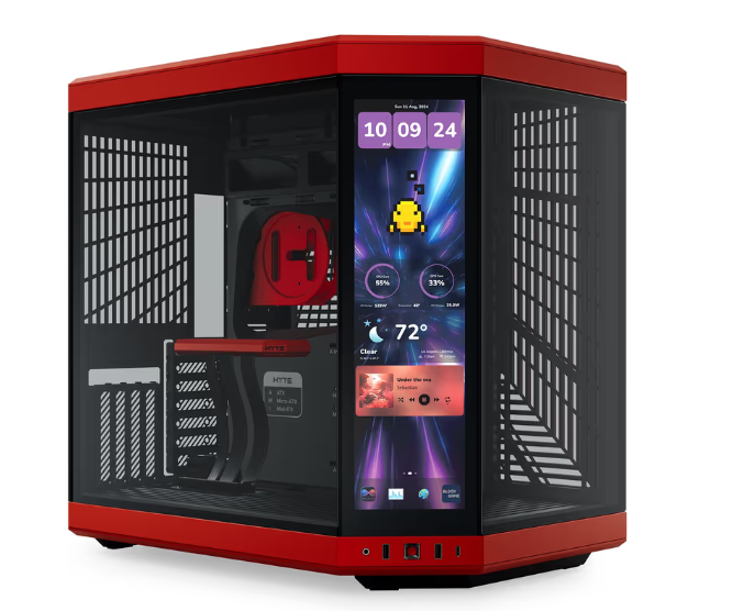 Hyte Y70 Touch Infinite -MT/SansAlim/ATX- Black Cherry  - Boîtier PC - 0