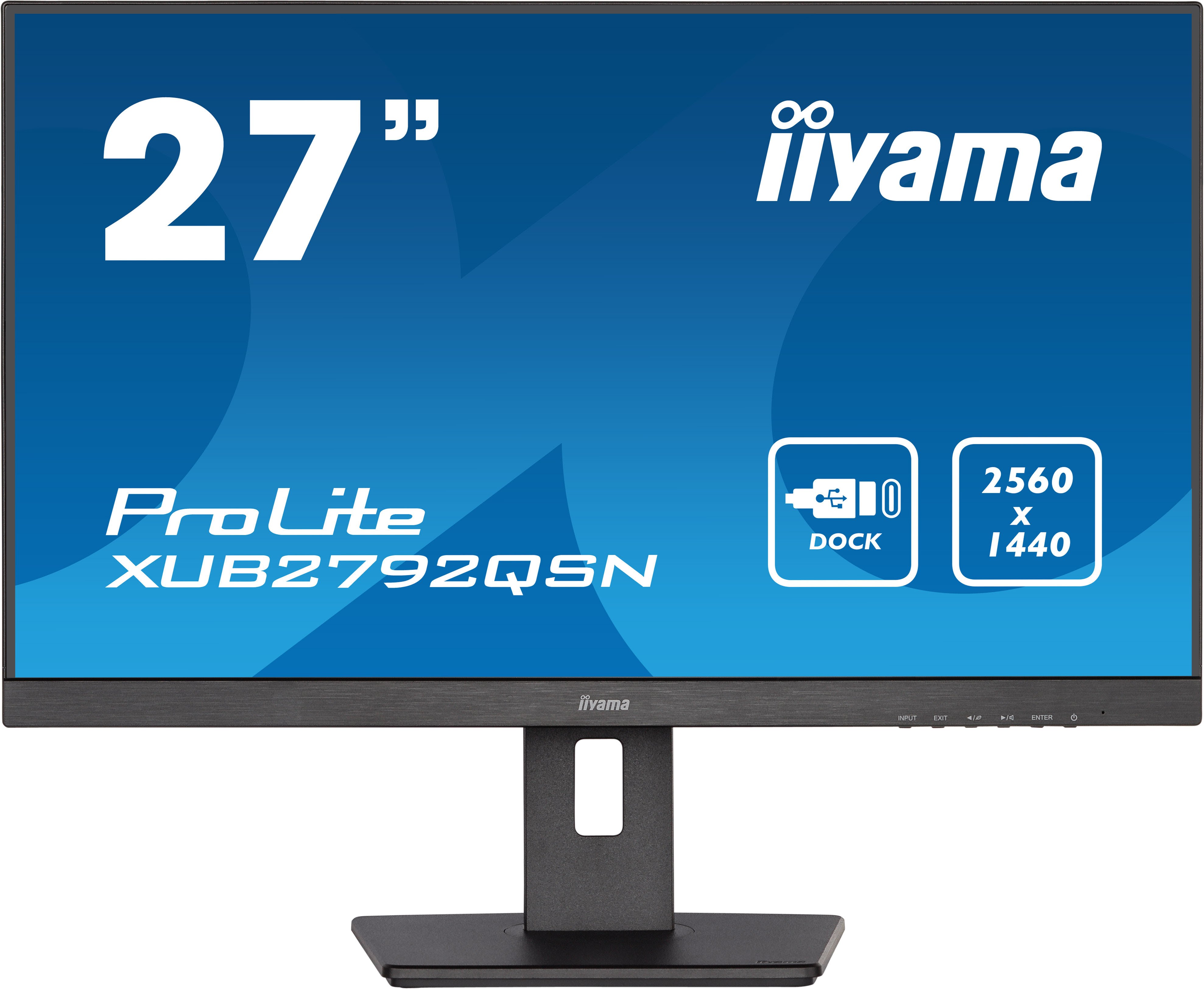 Iiyama XUB2792QSN-B5 27"WQHD/75Hz/IPS/4ms/DOCK USB-C