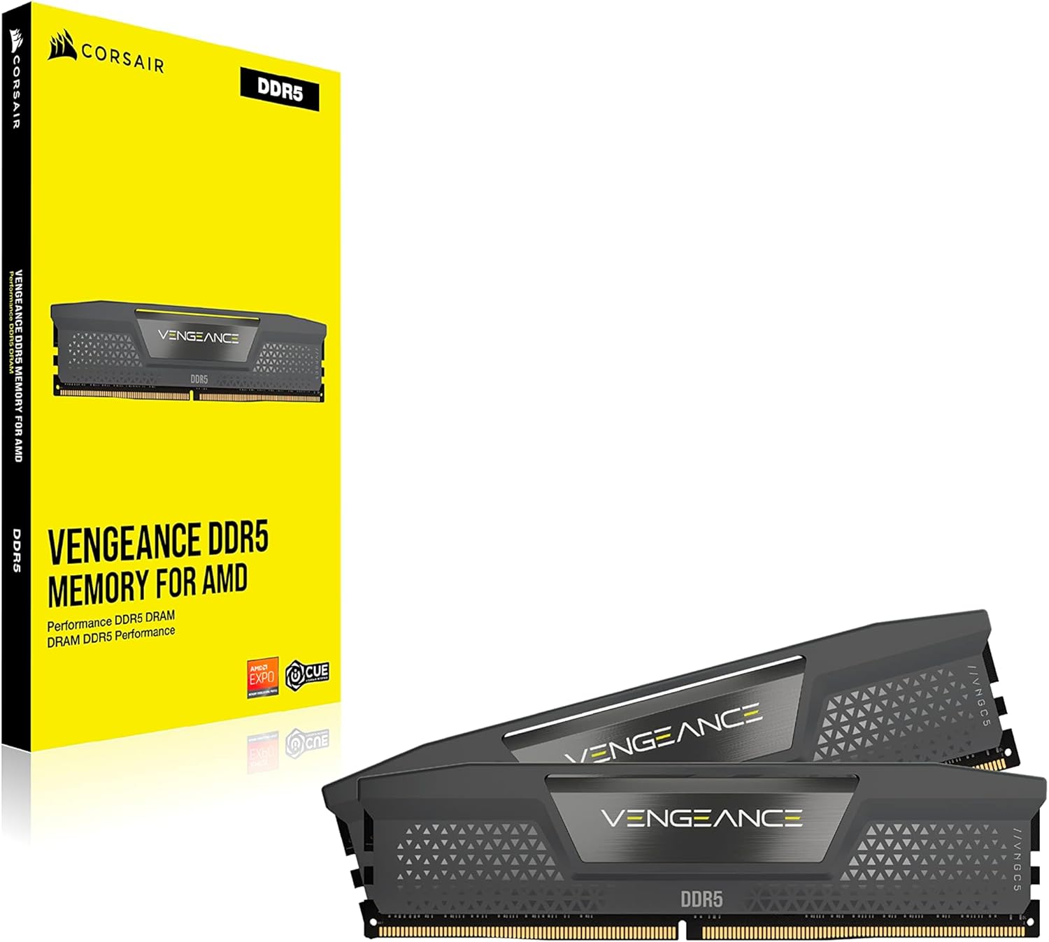 Corsair Vengeance 64Go (2x32Go) DDR5 6000MHz - Mémoire PC Corsair sur Cybertek.fr - 1