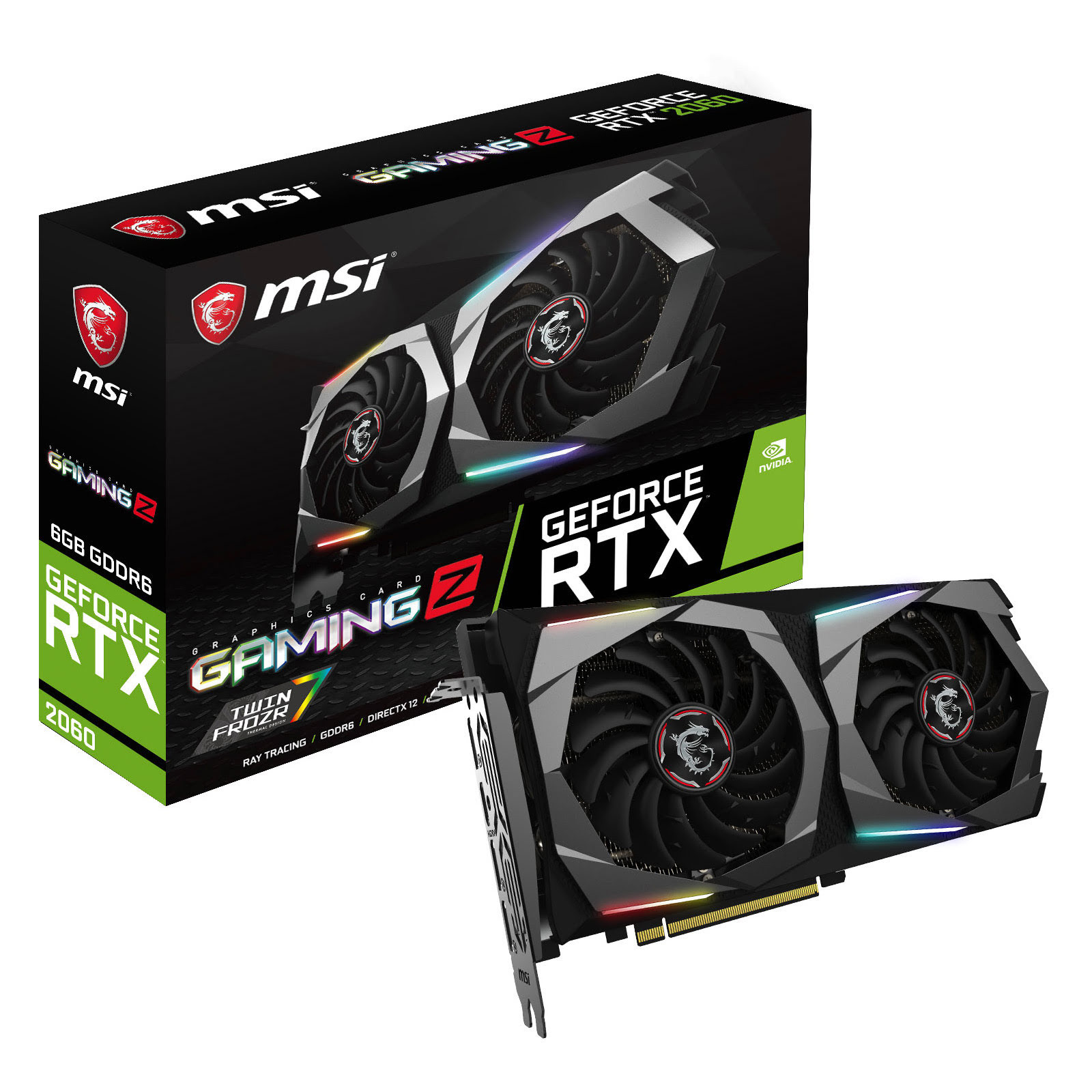 MSI RTX 2060 GAMING Z 6G  - Carte graphique MSI - Cybertek.fr - 0