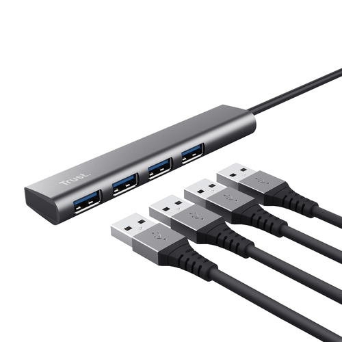 Hub HALYX 4 ports USB-C USB 3.2 - Accessoire PC portable Trust - 2