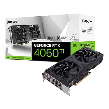 PNY GeForce RTX 4060 Ti 8GB VERTO Dual Fan OEM - Carte graphique - 0