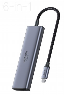 UGREEN Hub USB-C vers 2xUSB 3.0+HDMI+USB-C+SD/TF/4K60Hz - Hub - 0