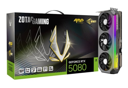 Carte graphique ZOTAC GeForce RTX 5080 AMP Extreme Infinity 16GB GDDR7 Cybertek