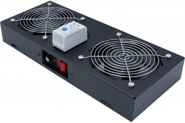 Ekivalan Coffret 9U 600mm + Kit 2 ventilateurs Thermostat  (CEPAFANTHMBL-2 + CEPA09U6060BL132) - Achat / Vente Réseau divers sur Cybertek.fr - 1