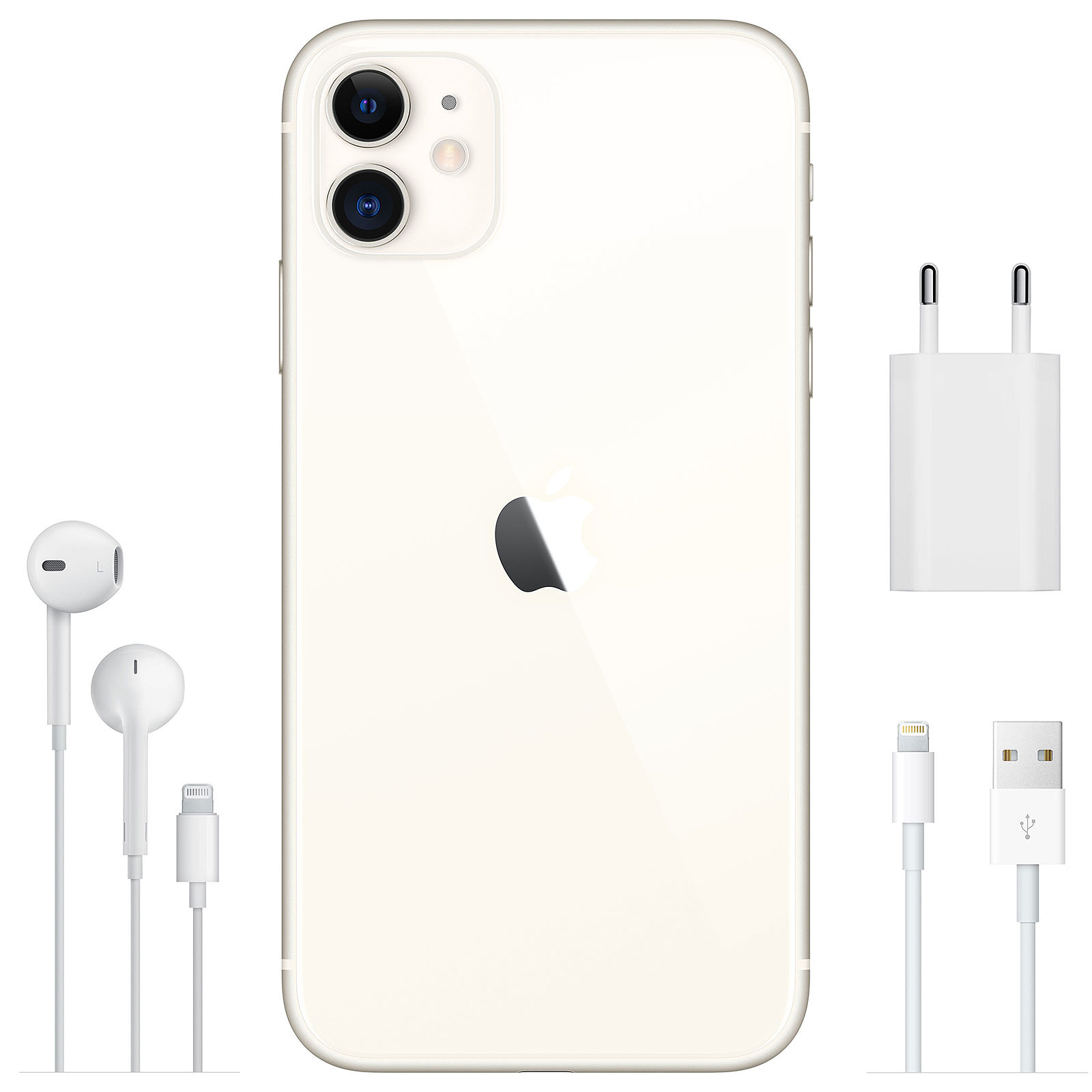 Apple iPhone 11 Blanc 64Go - Téléphonie Apple - Cybertek.fr - 1