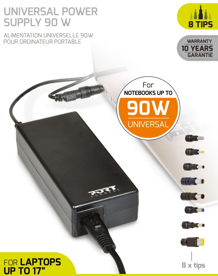 Chargeur slim universel 45W pour notebook - T'nB
