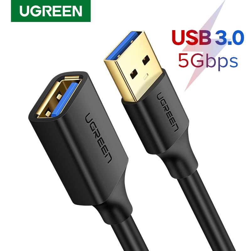 Câble USB-A vers USB-A/1,5m/Noir - Connectique PC/Téléphonie  - 0