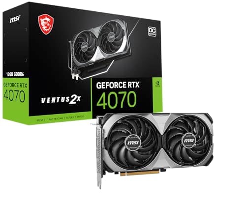 image produit MSI GeForce RTX 4070 VENTUS 2X E1 12G GDDR6 OC Cybertek