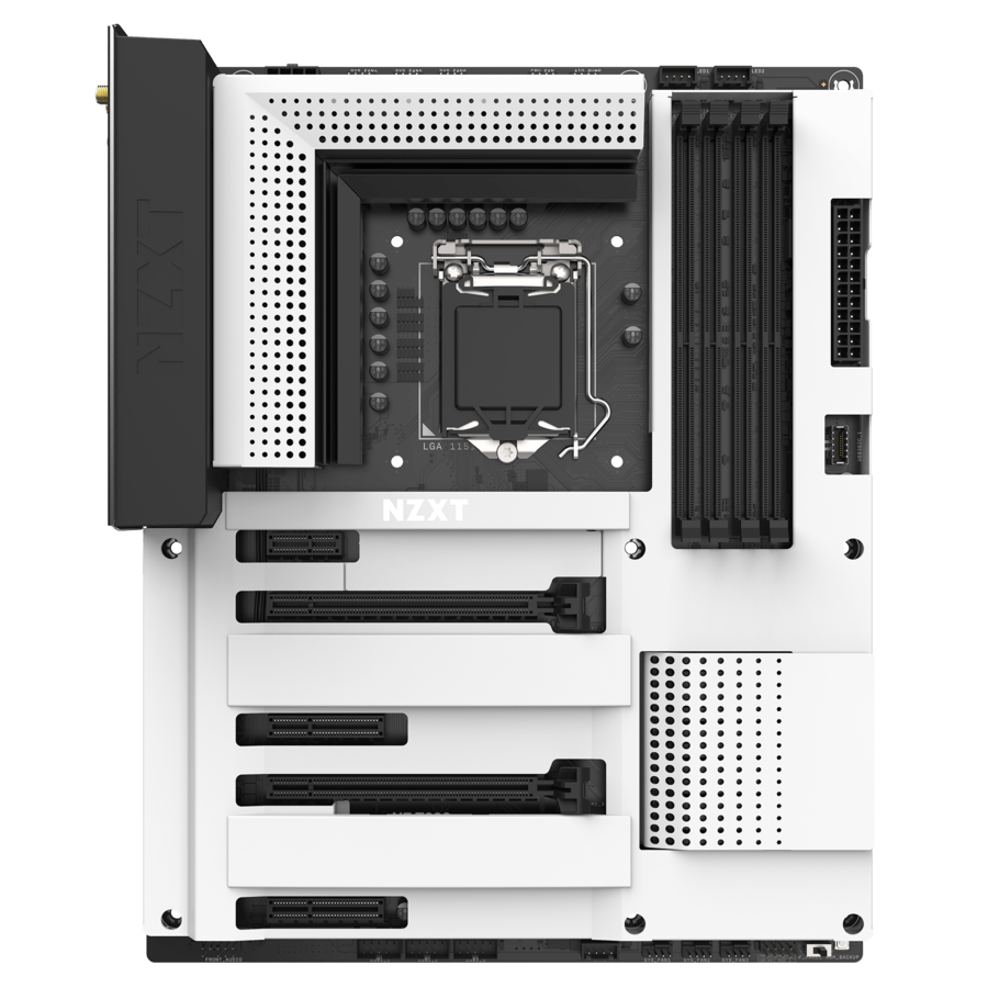 NZXT N7 Z390 Matte Blanc ATX  - Carte mère NZXT - Cybertek.fr - 1