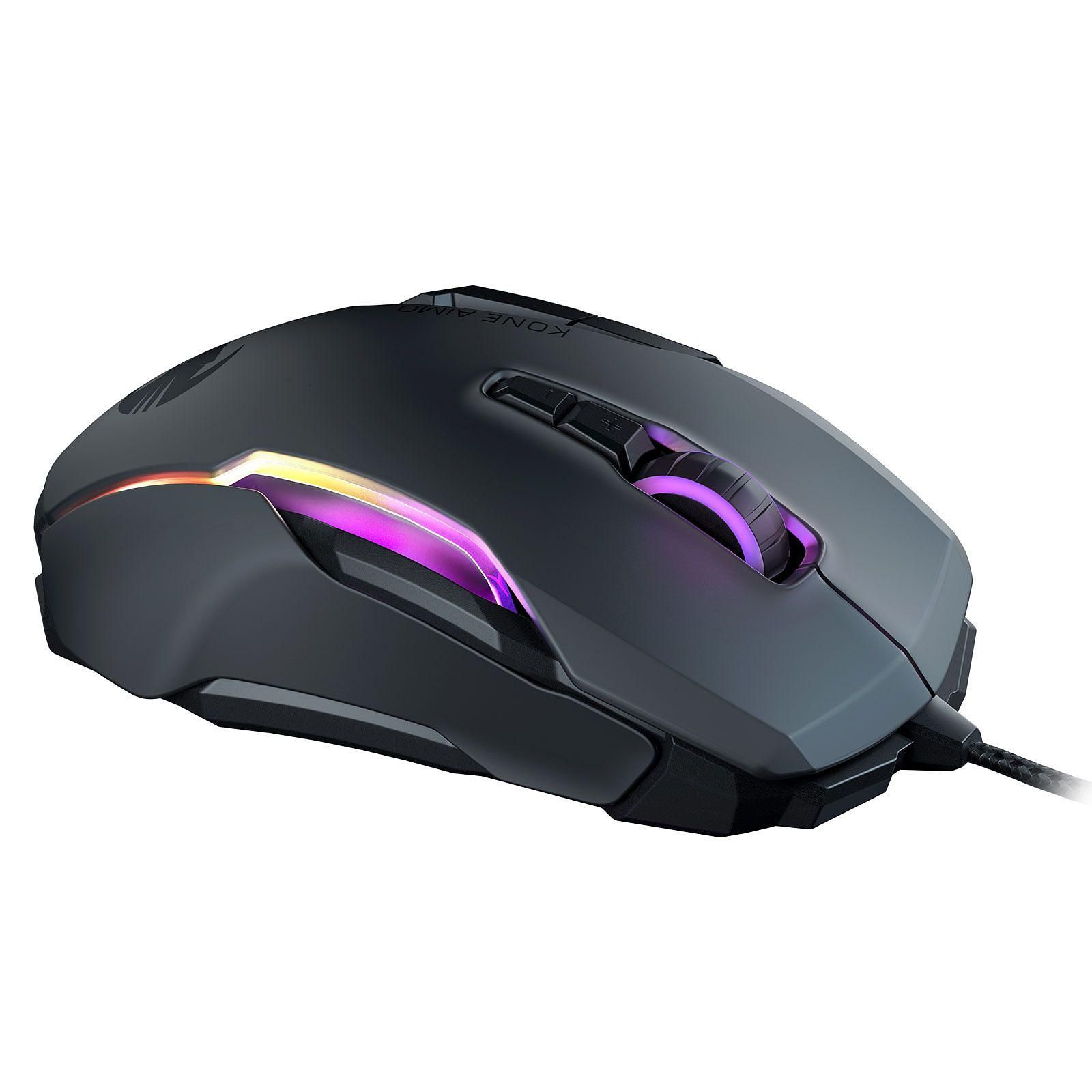 Roccat KONE AIMO Noire Remastered - Souris PC Roccat - Cybertek.fr - 1