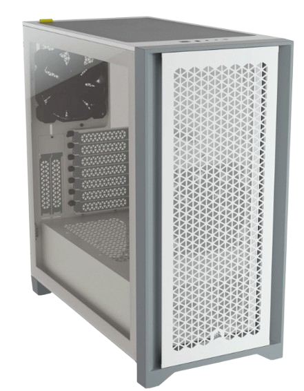 Corsair 4000D Airflow Tempered White Blanc - Boîtier PC Corsair - 0