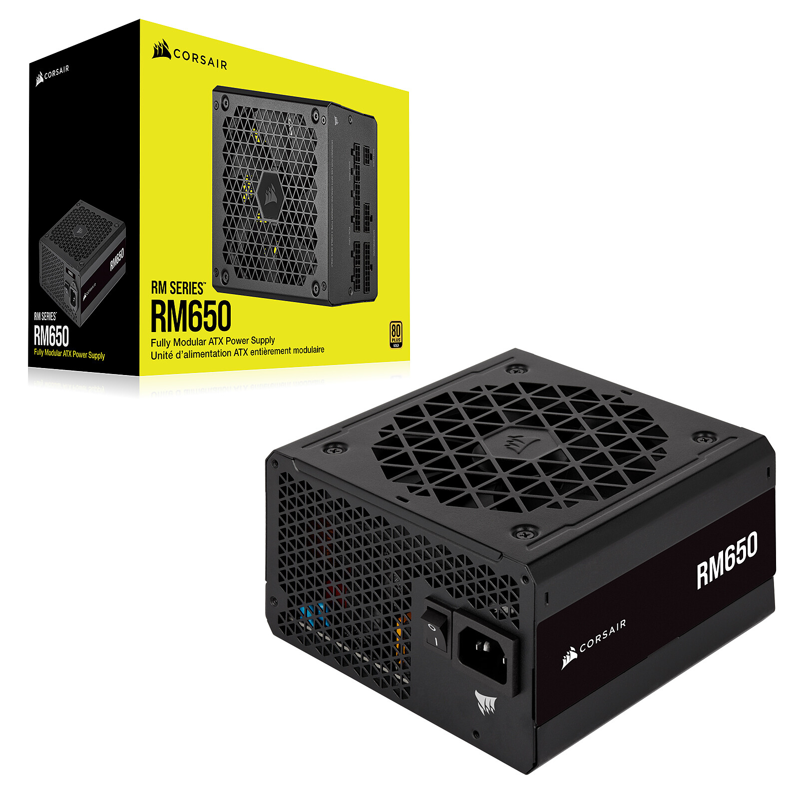 Alimentation Corsair ATX 650W - RM650e Gold - FMod./ATX 3.1 / PCIE5.1 Cybertek