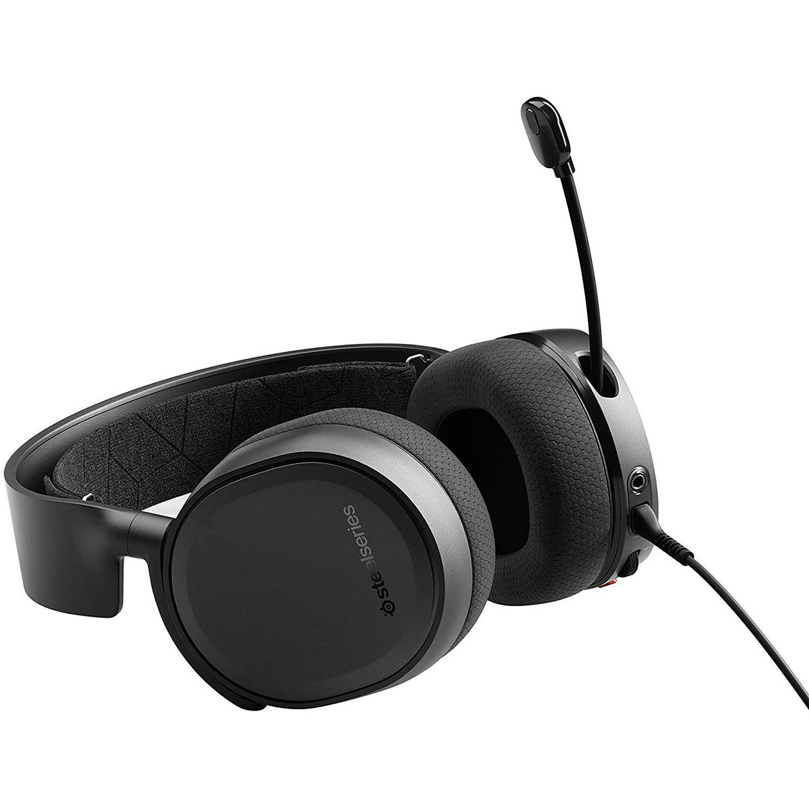 SteelSeries Arctis 3 Noir Stereo Noir - Micro-casque - Cybertek.fr - 1