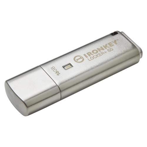 Kingston 16Go USB 3.2 IronKey Locker+ 50 - Clé USB Kingston