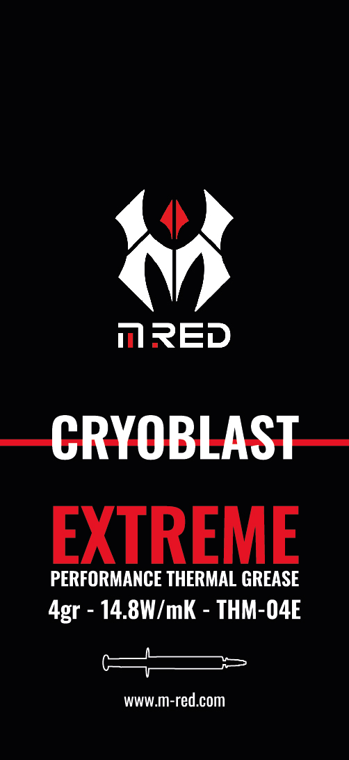 Thermal Paste CRYOBLAST Extreme 4gr - M.RED THM-04E - Cybertek.fr - 0