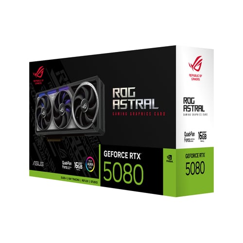 Asus ROG Astral GeForce RTX 5080 16GB GDDR7 - Carte graphique - 14