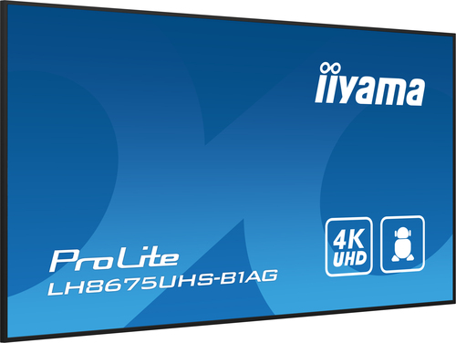 Iiyama LH8675UHS-B1AG - 85" 4K/IPS/Android/RJ45/WiFi (LH8675UHS-B1AG) - Achat / Vente Affichage dynamique sur Cybertek.fr - 6