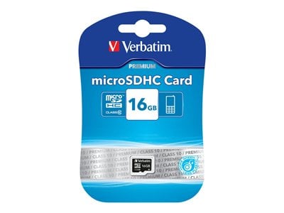 image produit Verbatim Carte mémoire flash - 16Go - Class 10 - Micro SDHC Cybertek