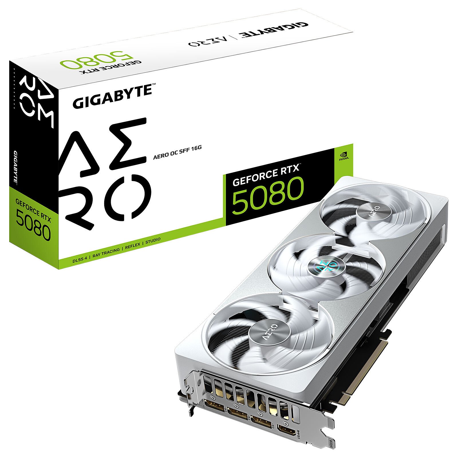 Gigabyte GeForce RTX 5080 AERO OC SFF 16G - Carte graphique - 0