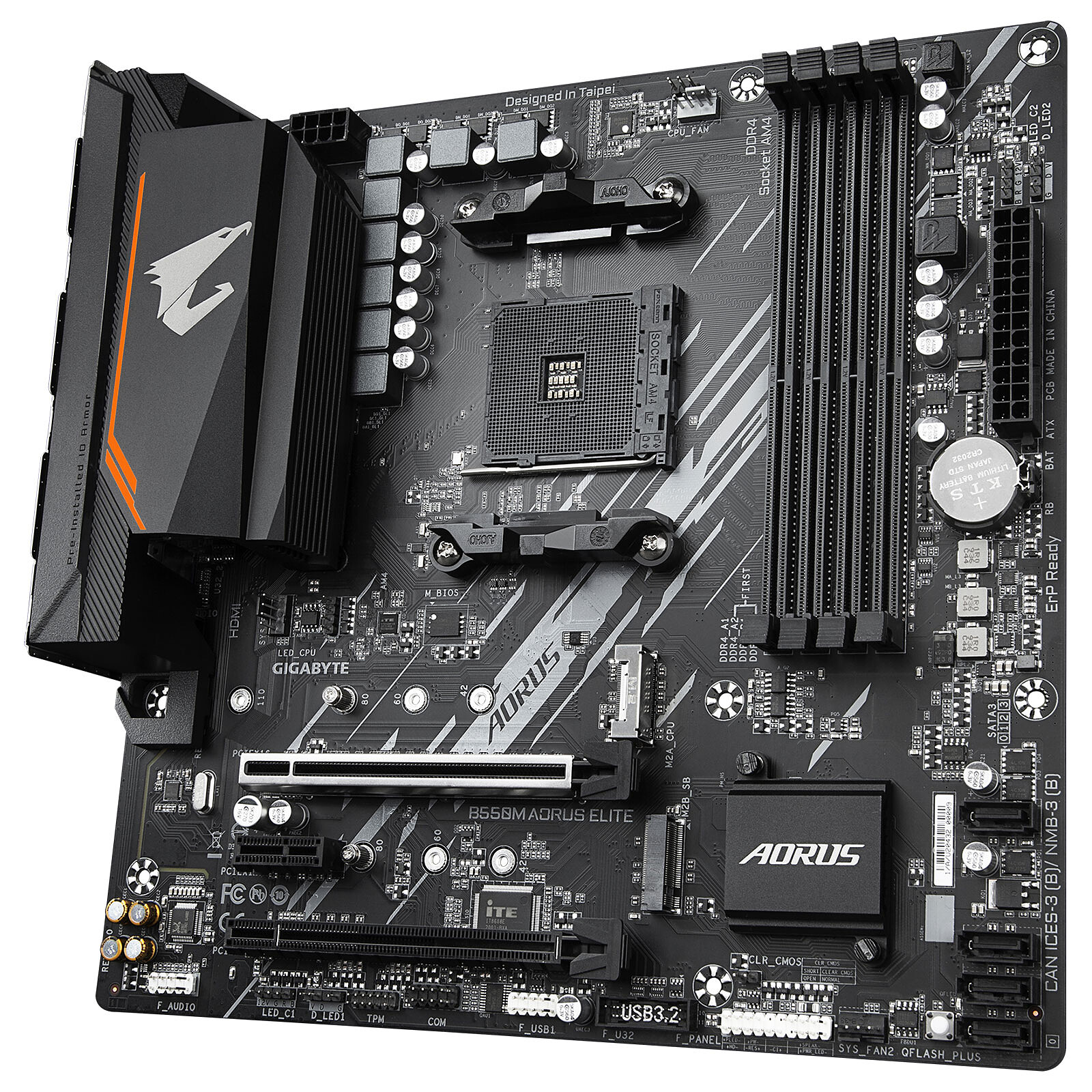 Gigabyte B550M AORUS ELITE Micro-ATX  - Carte mère Gigabyte - 4