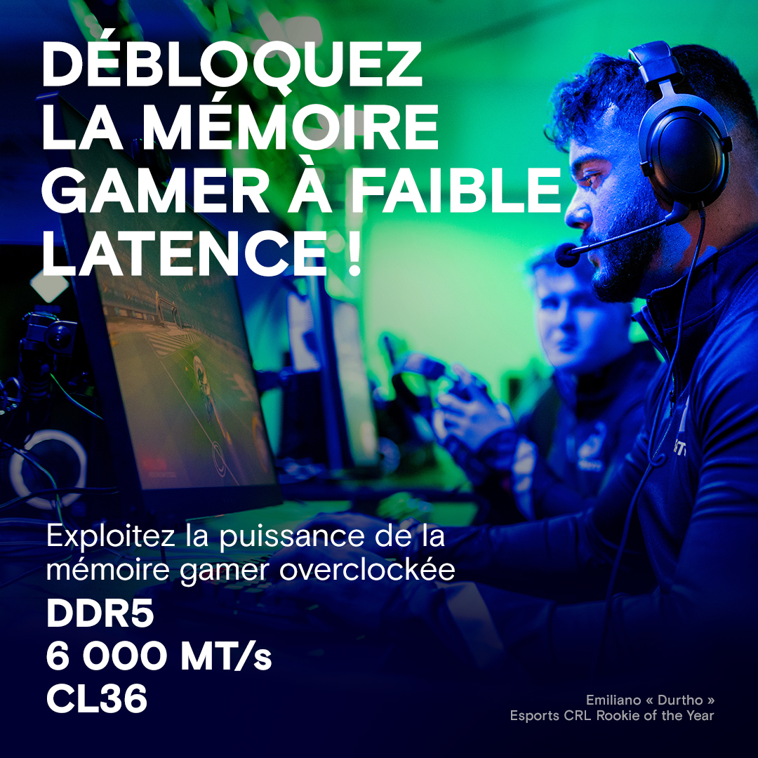 Crucial Pro Overclocking Edition 32Go (2x16Go) DDR5 6000MHz - Mémoire PC Crucial sur Cybertek.fr - 1